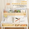 Yinvani Kids Desk and Chair Set with Storage and Shelves, Gift for 3-8 Years Old, White - 4 of 4