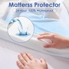 Aoibox Full Size Waterproof Mattress Protector 360¡ã Deep Pocket Fitted Sheet Breathable Washable White Stain Free - 3 of 4