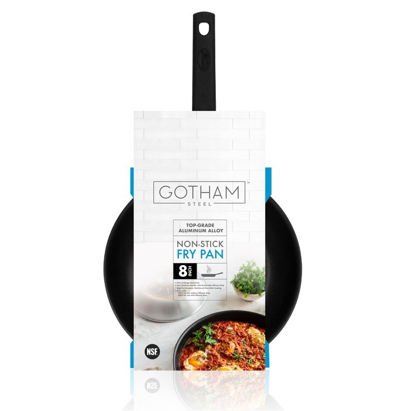 Gotham Steel Professional Series NSF 8'' Fry Pan with Removeable Rubber Handle, 1 of 2