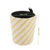 Unique Bargains Car Trash Can With Hook Hanging Front Rear Seat Cotton Trash Bin 1 Pc - 3 of 4