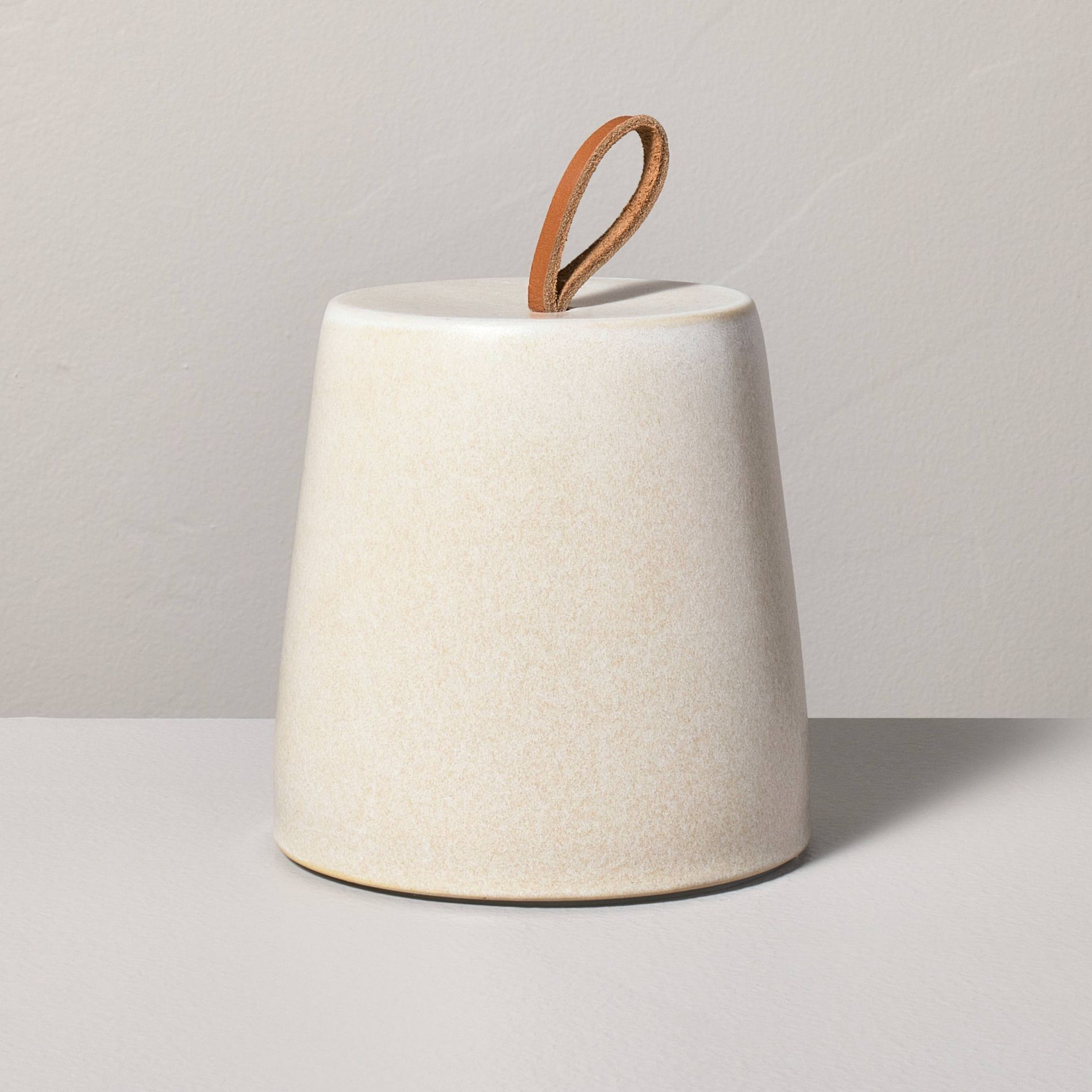 Ceramic and Leather Door Stopper - Hearth & Hand™ with Magnolia