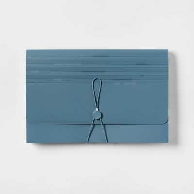 24 Pocket Expanding File Folder Legal Size Slate Blue - up&up™