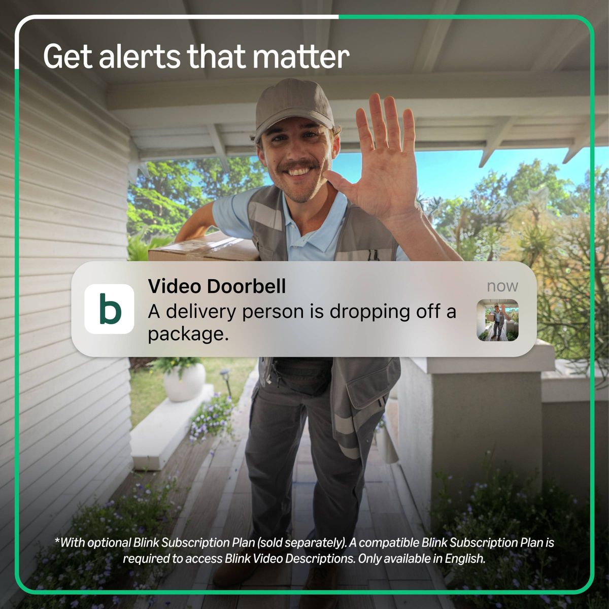 Blink Wired Doorbell 2K+ (White). Head to Toe 2K video doorbell, Continuous hardwired power - thumbnail 7