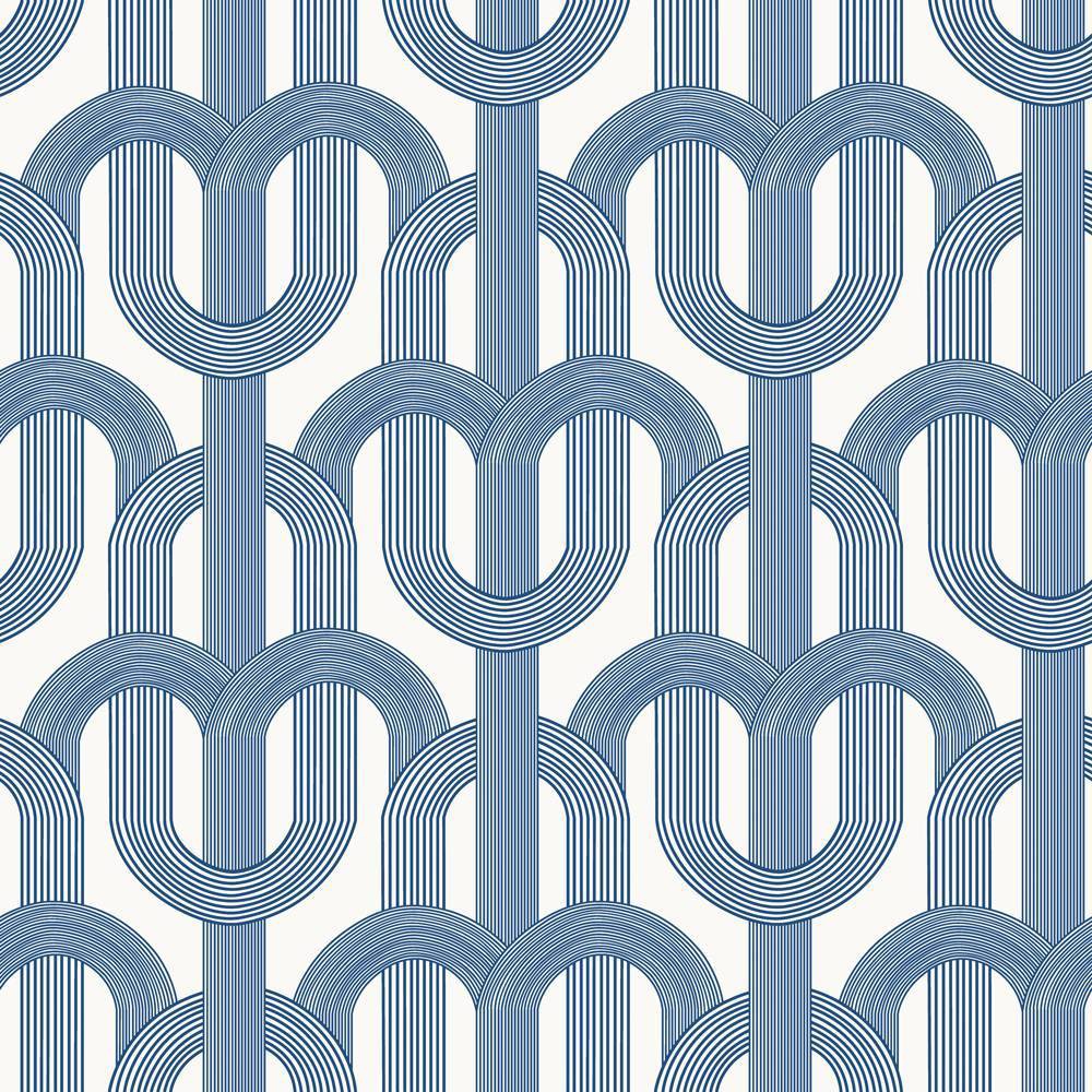 Tempaper & Co. 28 sq ft Lattice Peel and Stick Wallpaper Ice Blue