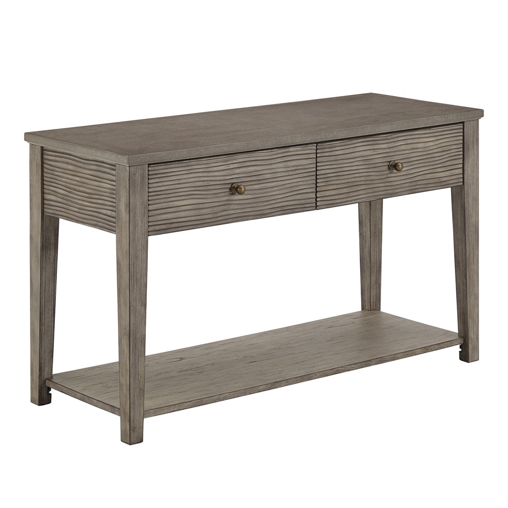 Photos - Coffee Table Inspire Q Vazquez Sofa Table Antique Gray