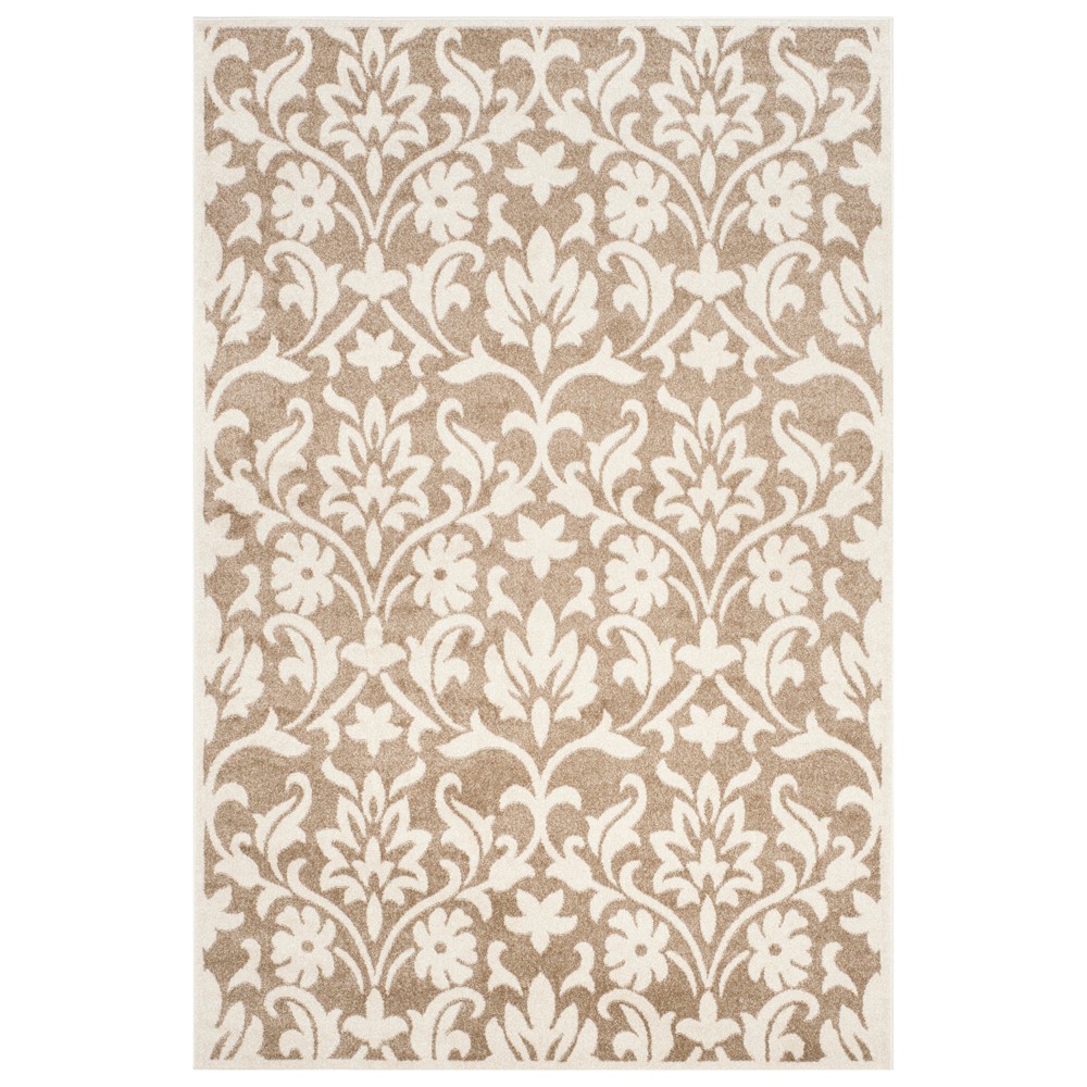 5'X8' Amherst Charity Outdoor Rug Wheat/Beige - Safavieh