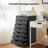 AZL1 Life Concept Utility Storage Bins 7-Drawer Chest for Stylish and Functional Storage in Bedrooms and Offices, Black, 18.7"*15.7"*34.2" - 4 of 4