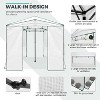 EAGLE PEAK 12'x8' Portable Large Walk-in Greenhouse, Roll-Up Zipper Entry Doors and Side Windows - 4 of 4