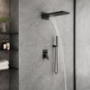 CASAINC 1-Spray Patterns with 2.5 GPM 22 Inches Wall Mount Dual Shower Heads in Spot Resist (Valve Included) - 2 of 4