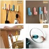 LunaLulinlk 20 Pack Adhesive Hooks Utility Wall Hooks, Cute Key Hooks for Wall Decorative Key Holder Rack, Colorful Self Adhesive Wall Hooks - 2 of 4