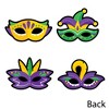 Big Dot of Happiness Mardi Gras - Mask Decorations DIY Masquerade Party  Essentials - Set of 20 