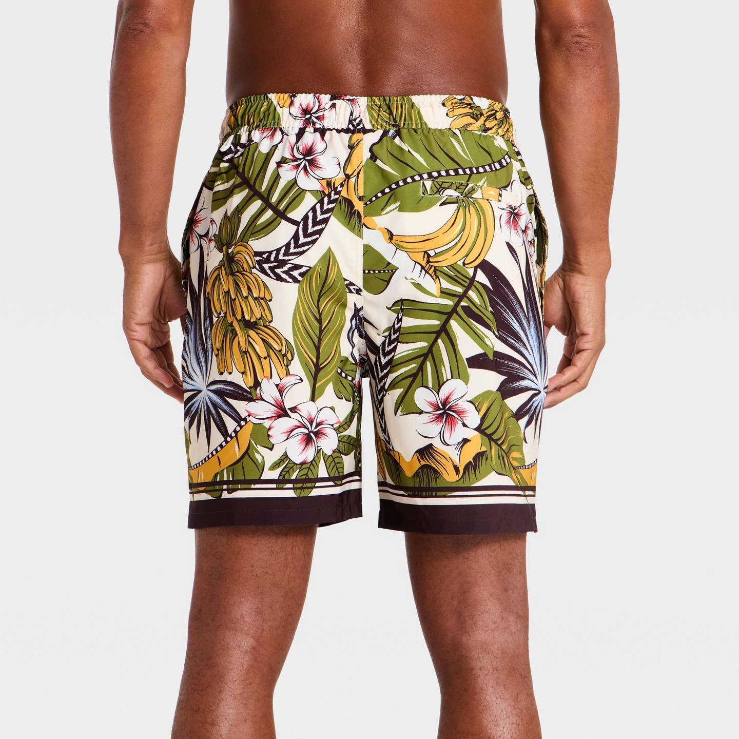 Плавки Tropical для мужчин — Goodfellow & Co, цвет: Зелёный — фото 2