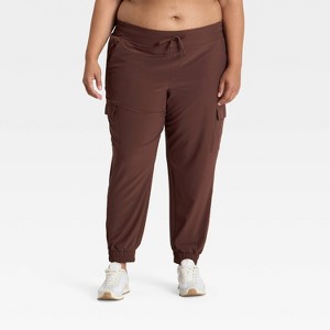 Women's Active Light Mid-Rise Cargo Jogger Pants - All In Motion™ - 1 of 3