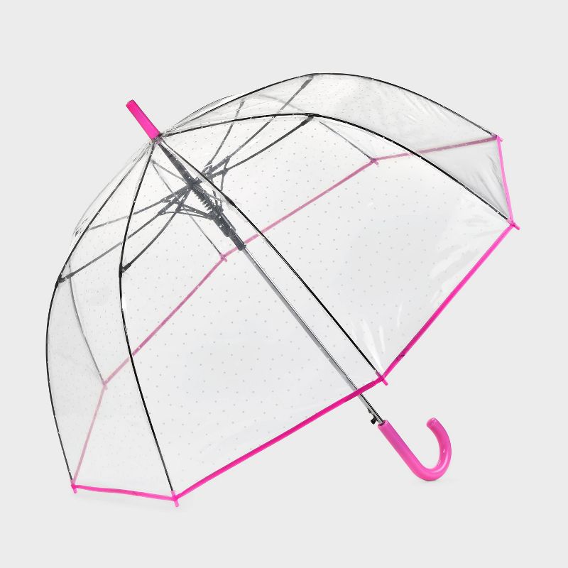 ShedRain Bubble Umbrella - Pearl Pink: Manual Solid Design, Plastic Handle, 52" Span, Canvas & Elastic Construction