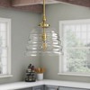 KAISITE Brass Glass Pendant Light for Kitchen Island - 4 of 4