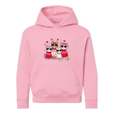 The Juniper Shop Valentine Kittens Youth Graphic Hoodie