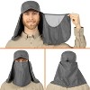 SUN CUBE Fishing Sun Hat with Neck Flap for Men UV Protection Cover Outdoor Bucket Cap with Face Covering for Hiking Running - 2 of 4