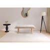 Meridian Furniture,Naya Cream Chenille Fabric Bench - 2 of 4