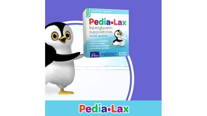 Pedia-Lax Laxative Liquid Glycerin Suppositories for Kids - Ages 2-5 - 6ct, 2 of 8, play video