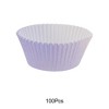 Unique Bargains Disposable Baking Cups Greaseproof Paper 1.97"x1.18" 100 Pcs - 4 of 4