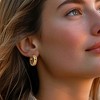 Ross-Simons 18kt Yellow Gold Byzantine-Link Hoop Earrings - 2 of 4