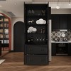Famapy 31.5''W  Glass Doors Display Cabinet Wooden Pantry Organizer - 2 of 4