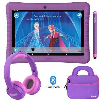 Contixo 10" Kids Tablet 64GB, Includes 80+ Disney Storybooks & Stickers, with Headphones and Bag, (2023 Model)