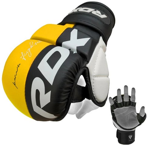 Rdx Sports T6 Mma Sparring Premium Quality Gloves For Professional And Amateur Mma Fighters Training Sparring Heavy Bag Work Yellow L Target