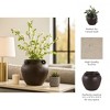 Decorative Rustic Textured Vase with Handles - Perfect Flower Vase for Living Room, Bedroom, Office, and Room Decor - Stylish House Decor - 13", Brown - 4 of 4