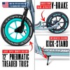 Big Wheel Kick Scooter for Adults & Teens – 12" Air Tires, Wide Deck, Handbrake & Kickstand – Madd Gear Urban Glide - 4 of 4