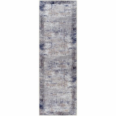 Mark & Day What Cheer Washable Woven Indoor Area Rugs Dark Blue