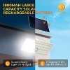 ROTTOGOON Solar Motion Sensor LED Wall Lights Flood Security Remote 3 Modes IP65 Waterproof White 2-Pack - 3 of 4