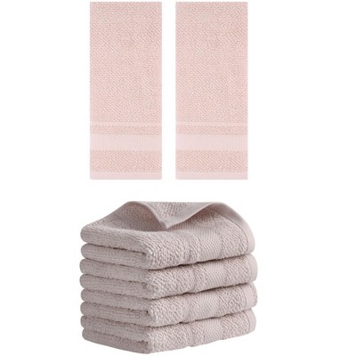 REGALWOVEN 100% Cotton Solid Soft Absorbent Bathroom Decorative Hand Towel 13" x 29"