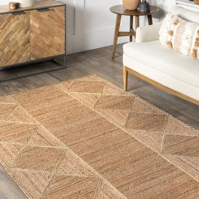 Errika 5' x 8' Natural Jute Moroccan-Inspired Area Rug