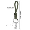 Unique Bargains Braided Wrist Strap Key Whistle Wallet Badge Lanyards 5.5" with Spring O Rings - 2 of 4