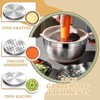 Itopfox Mixing Bowls Set with Airtight Lids Stainless Steel Bowls with Grater Attachments Non-Slip Bottoms & Kitchen Tools Great for Mixing & Serving - 3 of 4