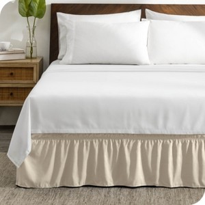 Adjustable Wrap Around Ruffled Bed Skirt by Bare Home - 1 of 4