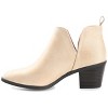Journee Collection Women's Lola Pull On Stacked Heel Booties - 3 of 4
