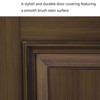 36 x 80 Smooth Fiberglass Entry Door, Vinyl Frame, Smooth Brush Dark Brown, 3/4 View Frosted Glass - 2 of 4
