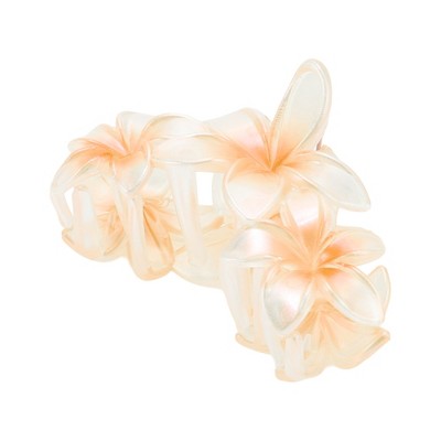 Unique Bargains Women's Classic Flowered Hair Clips 3.54"x2.17"x2.09" 1 Pc