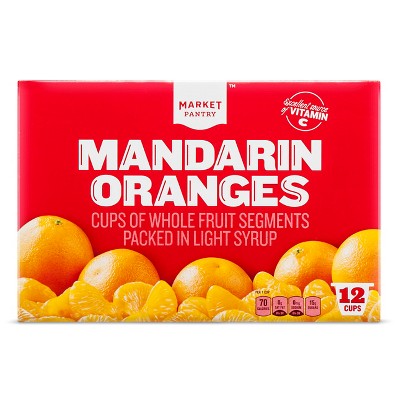 Mandarin Oranges Fruit Cup 12ct - Market Pantry™