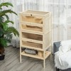Whisen  5-Tier Wooden Hamster Cage & Pet Houses, Rat Habitat with Openable Top and Storage Shelf - Natural - 2 of 4