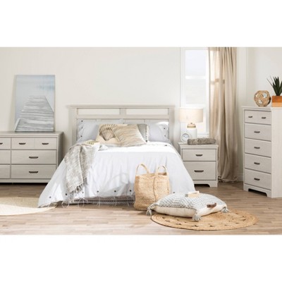 South Shore Versa 5 Drawer Winter Oak: Particle Board Frame, 49" High, Compliant with ASTM Safety Standards