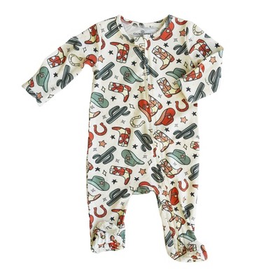 Image of Caden Lane® Buckaroo Cowboy Zipper Footie