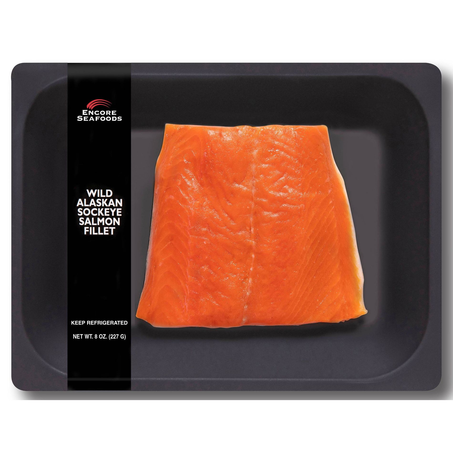 Encore Seafoods Wild Alaskan Sockeye Wild Caught Salmon Filleted - Frozen - 8oz