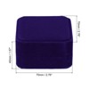 Unique Bargains Velvet Cloth Elegant Design Double Slot Jewelry Holder 2 Pcs - 2 of 4