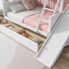 NicBex Twin Over Full Loft and Bunk Bed with 2 Drawers,Slide,Shelves,Rubber Wood Bed Frame with Guardrail and Ladder for Kids Teens Adults - 4 of 4