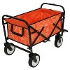 Racxily Collapsible Foldable Wagon Cart with Strapping System, Beach Utility Wagon Grocery Carts, for Shopping Sports Gardeing Fishing Supports 225lbs - 3 of 4