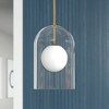 Hudson and Canal 8" Wide Double Layer Pendant with Glass Shade - 2 of 4