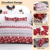 Christmas Duvet Cover Set Extra Soft Holiday Xmas Bedding with 2 Pillow Shams, Comfy, Snug & Cozy Breathable Bed Set - 4 of 4